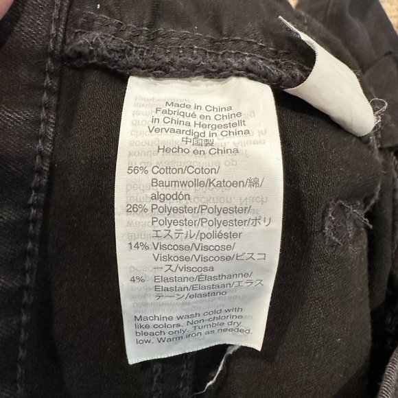 Madewell Jeans 10" High-Rise Roadtripper Skinny Boho Black Distress Sz 26P K9922 - Picture 14 of 15